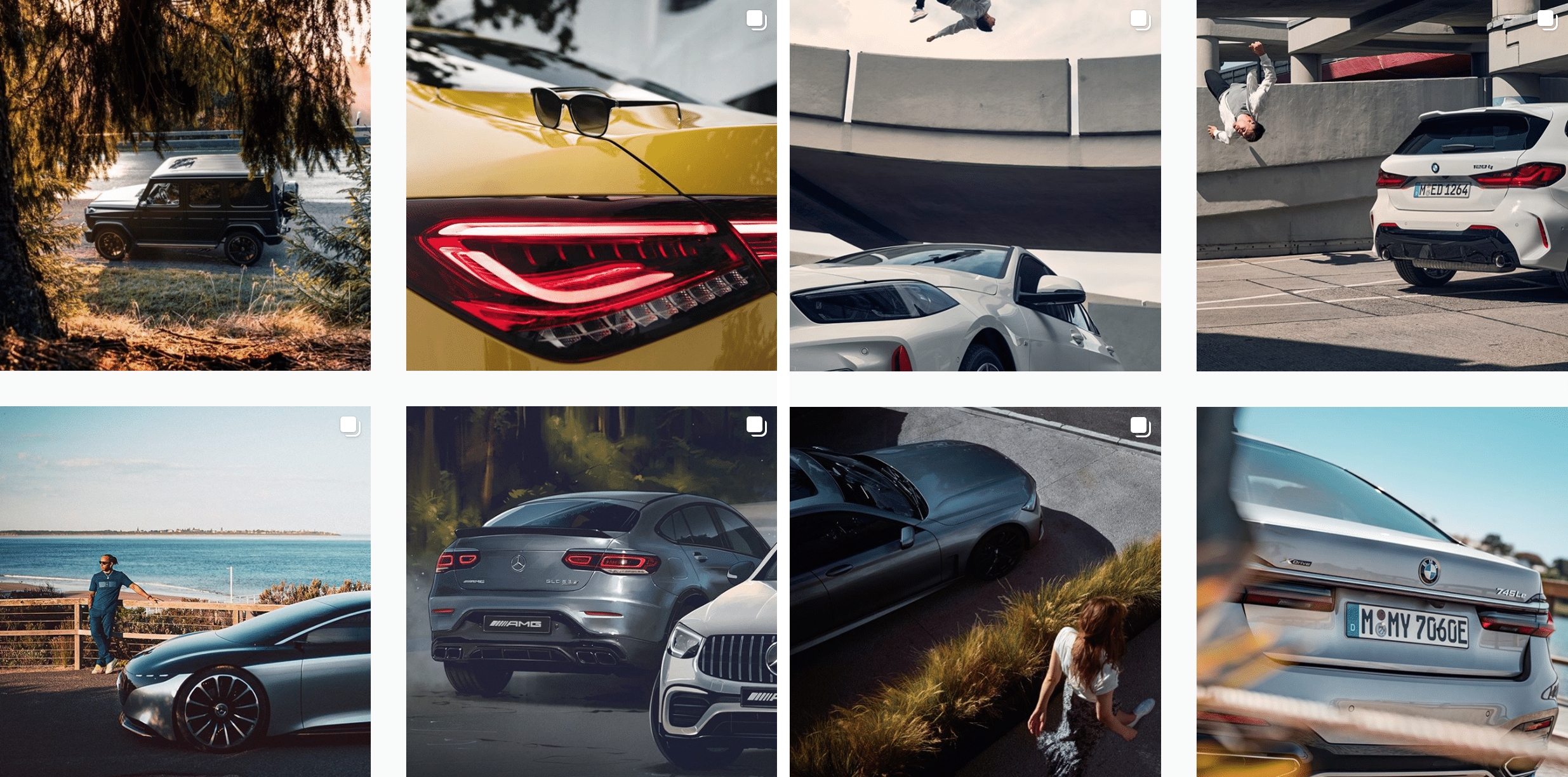 Instagram marcas de autos
