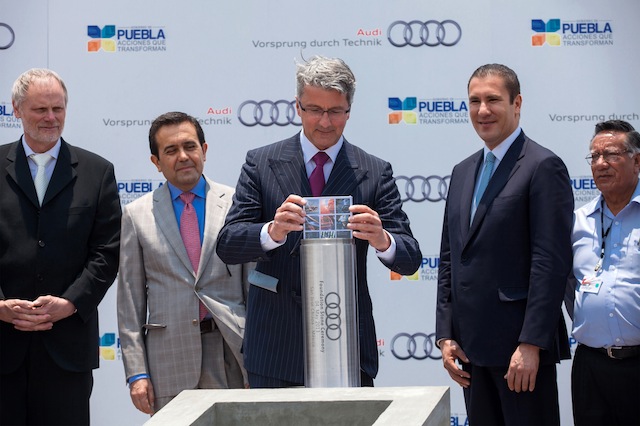 Audi AG coloca la primera piedra para la nueva planta en San José Chiapa, México