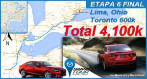 Llegamos a Toronto, 4,100 kilómetros del Mazda3Tour