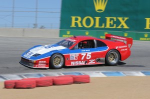 Legendary racer Steve Millen and his No. 75 Nissan 300ZX take to the track in Monterey