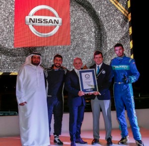 Nissan Middle East sets a new Guinness World Records title for the ?Longest Twin Vehicle Drifting?