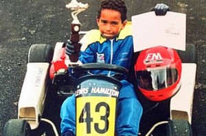 Lewis Hamilton go-karting