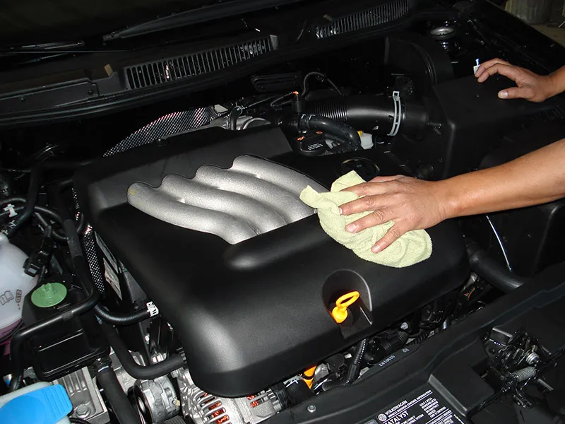lavado del motor con agua
