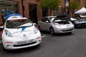 Nissan celebrates during "National Drive Electric Week"
