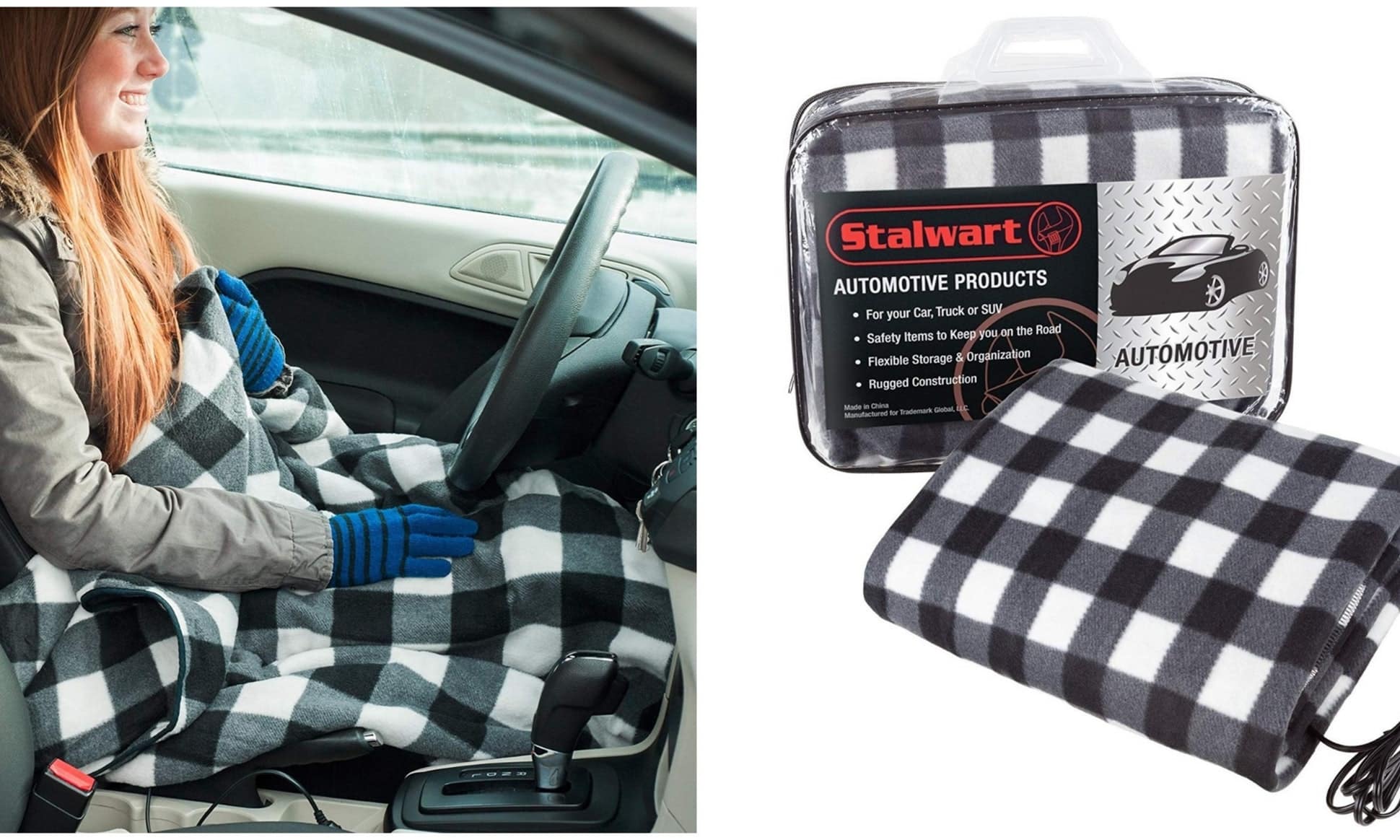 Necesitas esta manta térmica que se enchufa a tu auto para viajar calientito