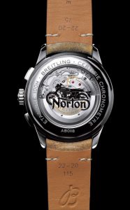 Caseback of the Premier B01 Chronograph 42 Norton Edition | Memo Lira