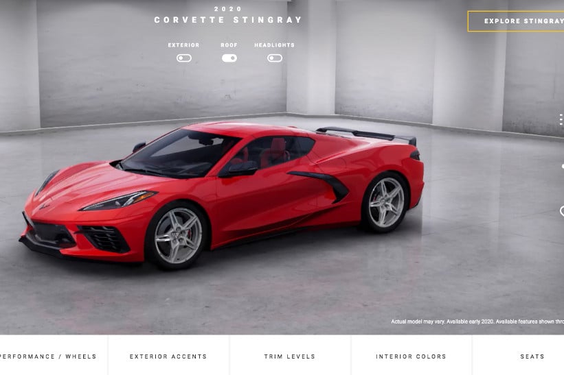 Corvette Visualizer, para configurar el nuevo Stingray