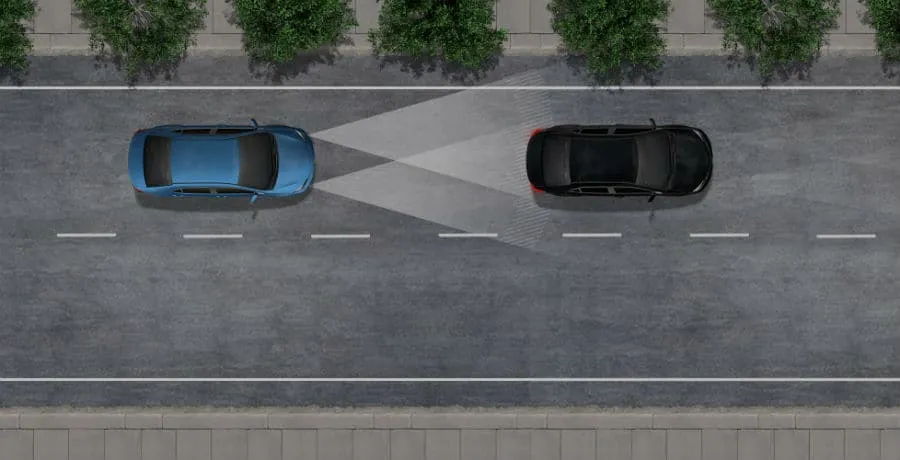 Simulation Toyota Safety Sense 2.0 luces