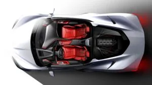 Corvette dibujo c8