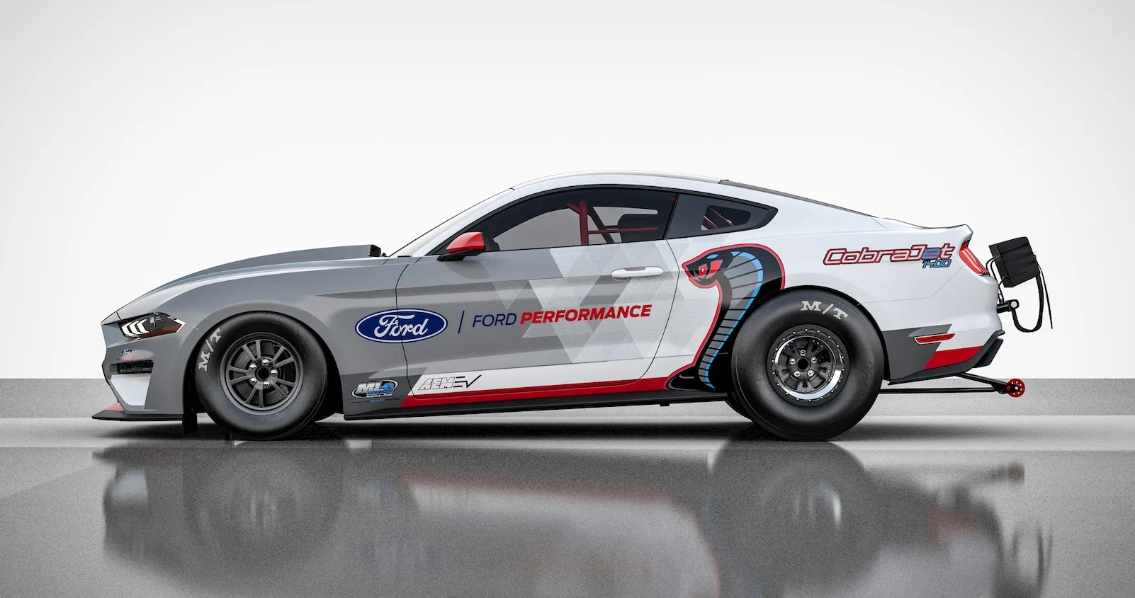 Mustang Cobra Jet 1400, el primer dragster totalmente eléctrico de Ford