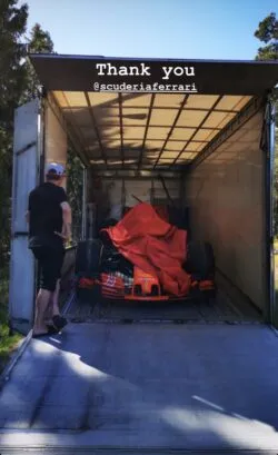 Raikkonen recibe una entrega muy especial por parte de Ferrari