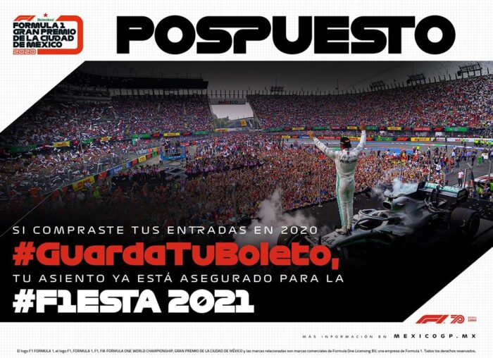 ¿Qué hago si compre mi boleto para el Gran Premio de México 2020?