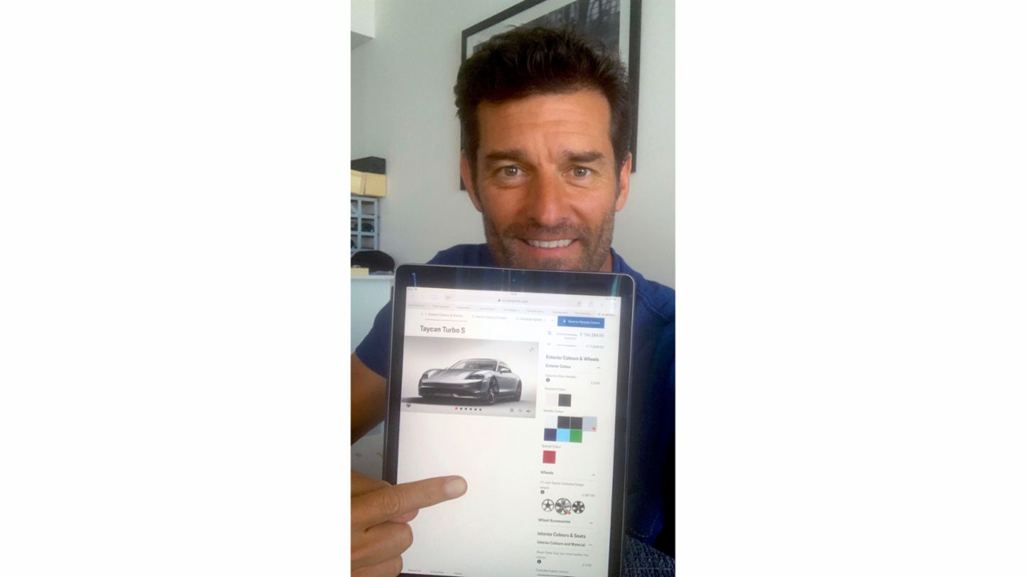 Mark Webber configura su Porsche Taycan 1 | Memo Lira