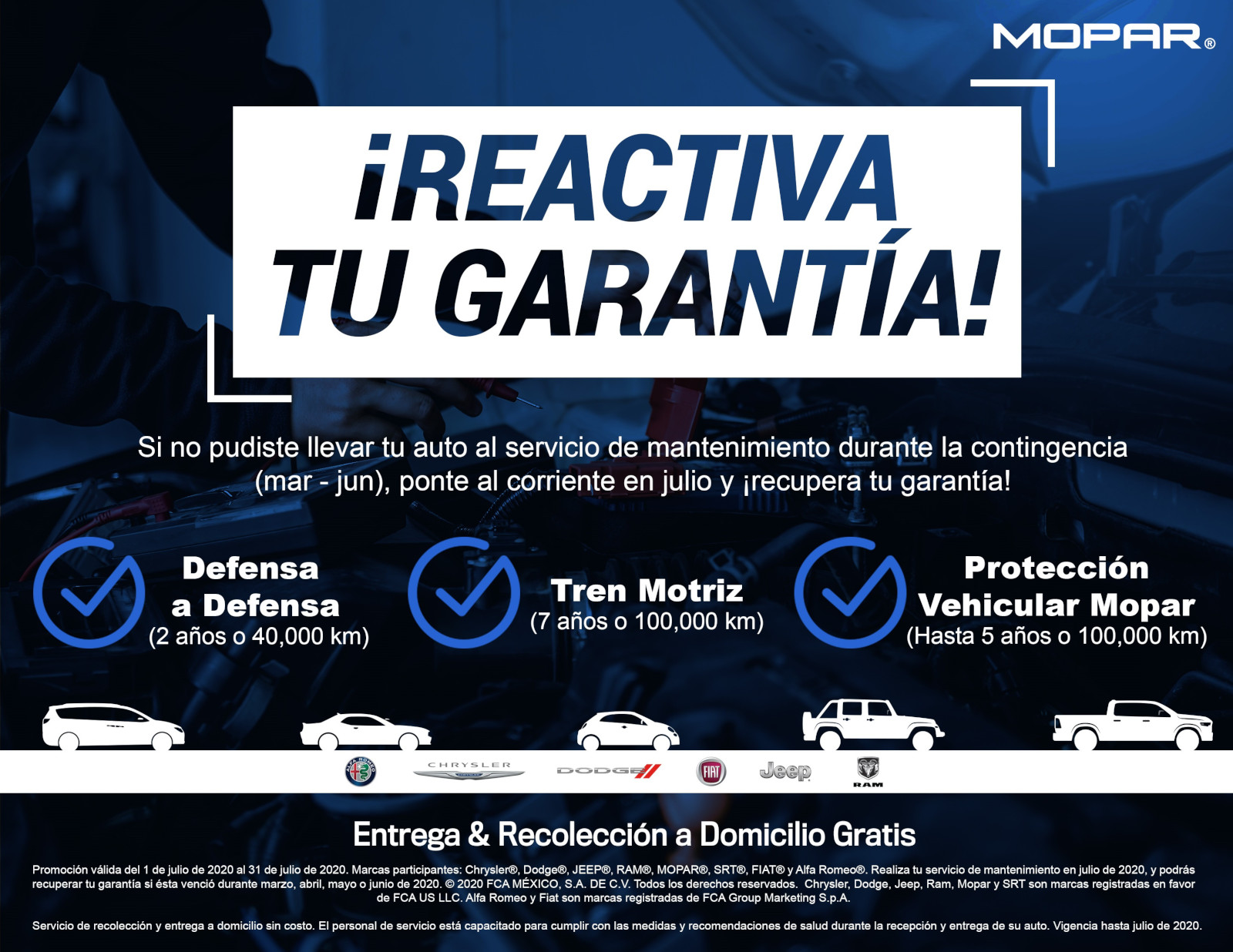 Reactiva tu garantía Mopar | Memo Lira