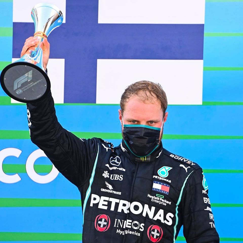La lucha contra el racismo le costo a Bottas 3 kg 