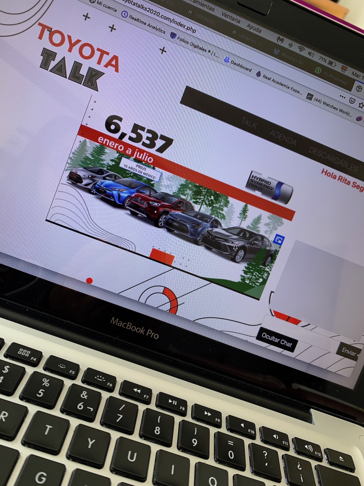 Toyota reajusta su objetivo anual prevé vender 72500 unidades en 2020