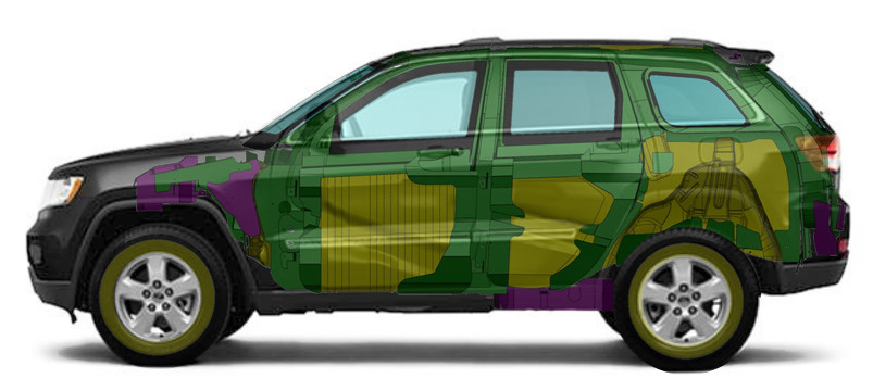 Jeep Grand Cherokee Blindada estructura2 | Memo Lira Jeep Grand Cherokee Blindada