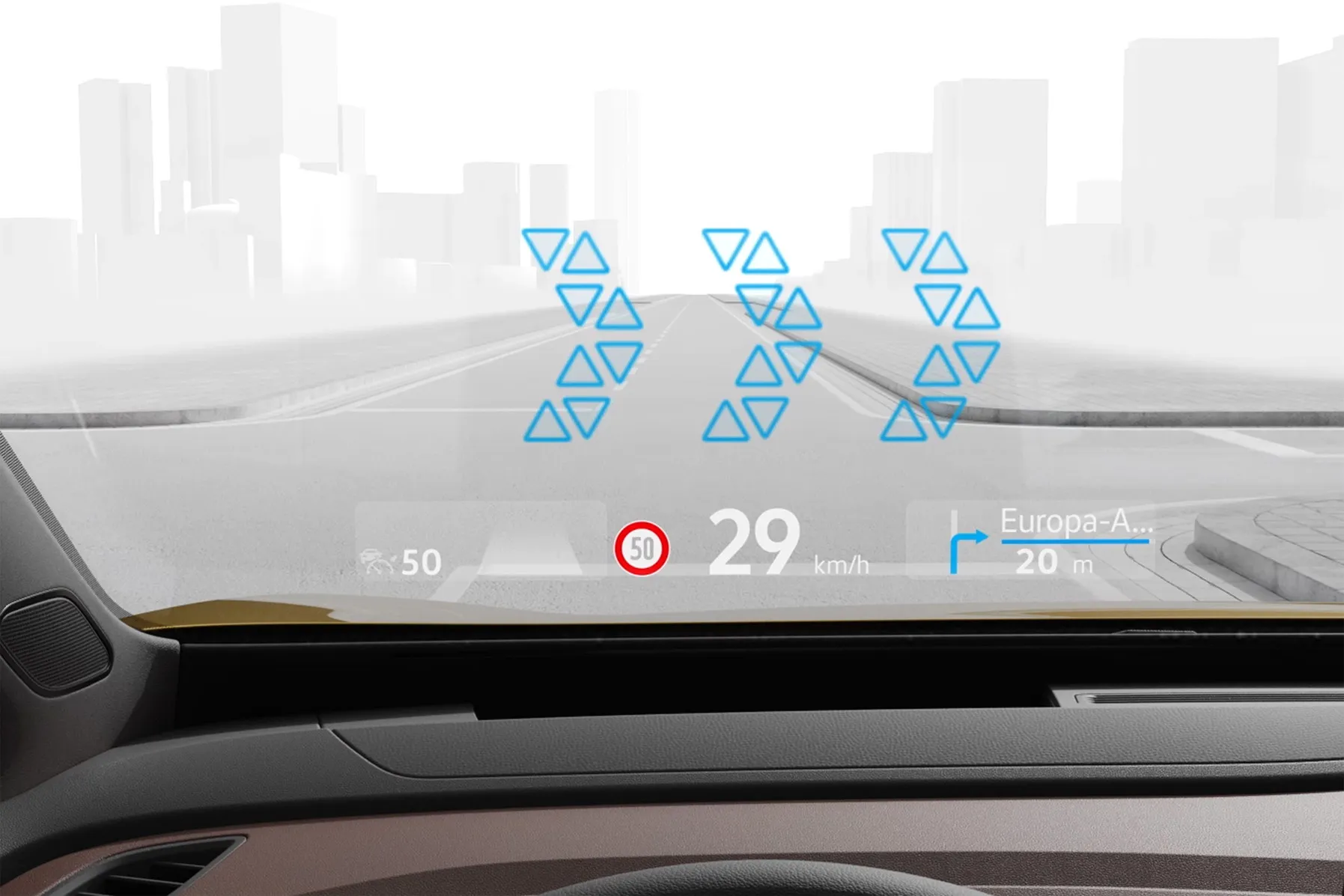 Volkswagen analiza la realidad aumentada en el head-up display
