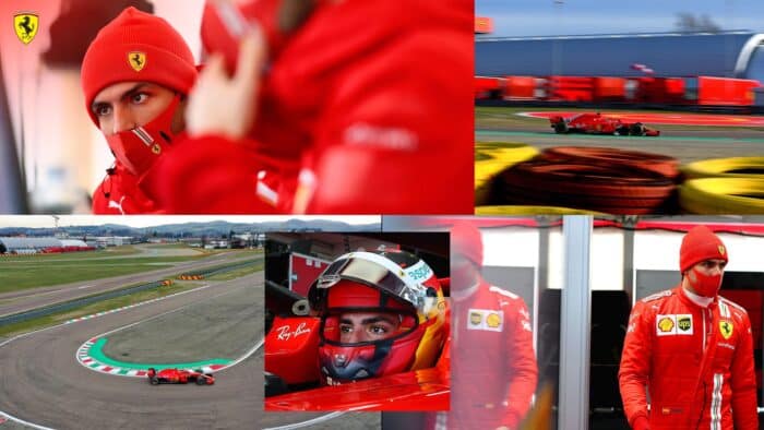 Carlos Sainz ha dado sus primeras vueltas como piloto de Ferrari