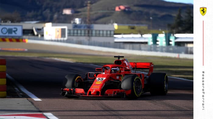 Carlos Sainz ha dado sus primeras vueltas como piloto de Ferrari