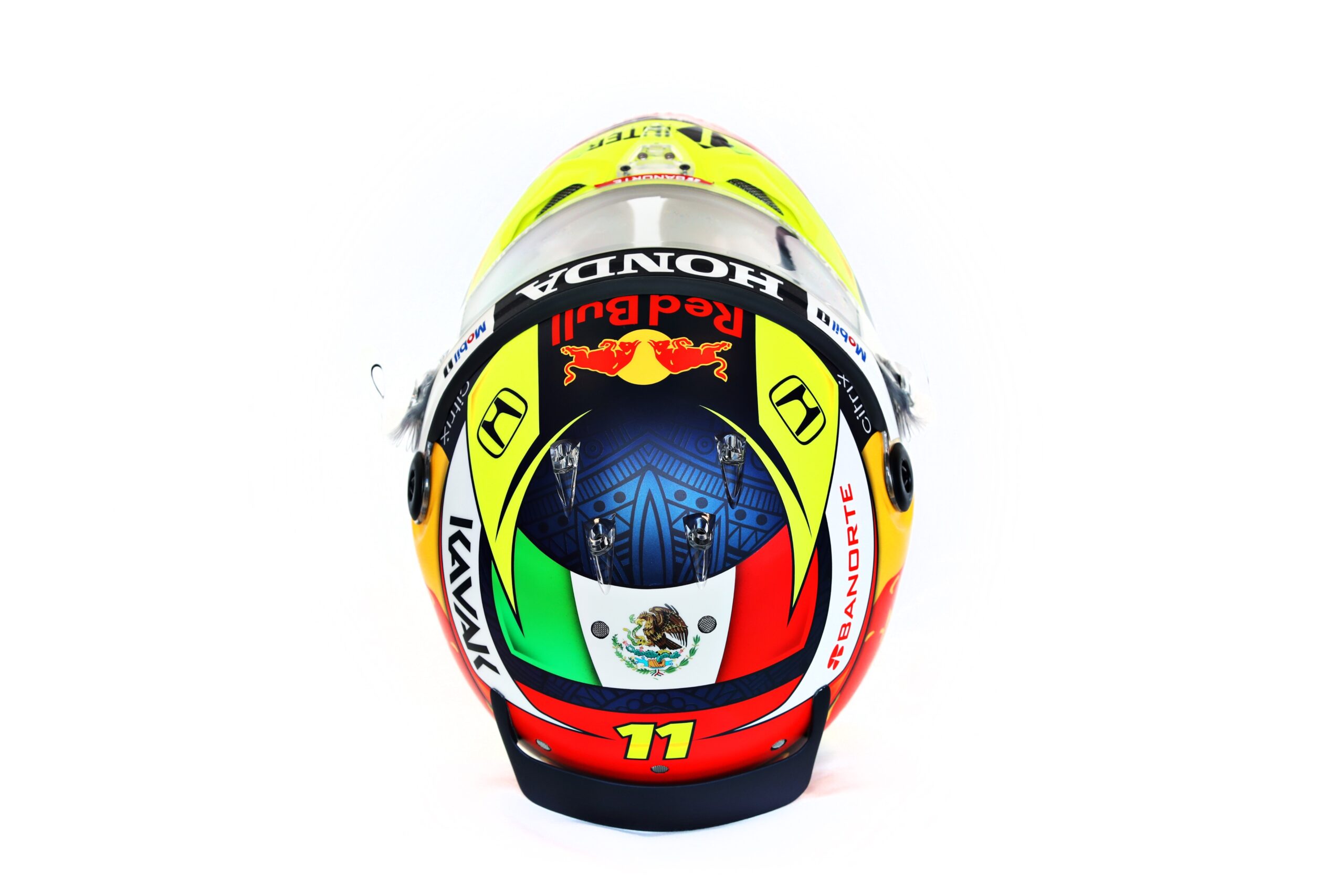 Checo Pérez presenta su primer casco Red Bull | Memo Lira Checo Pérez presenta su primer casco Red Bull