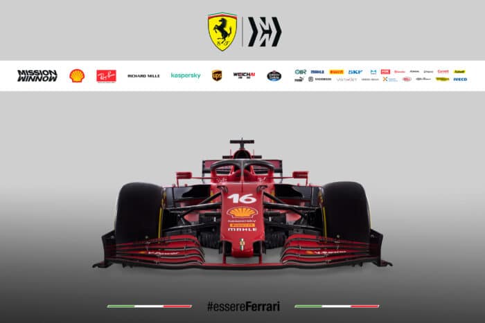 La Scuderia Ferrari presenta el SF21 con un toque de verde