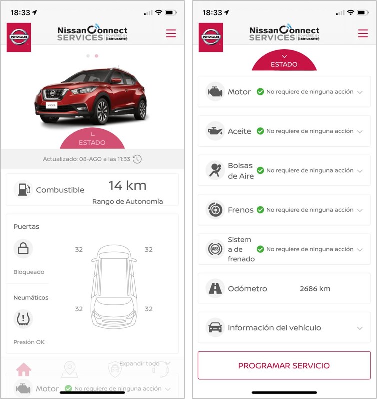 Nissan conectividad