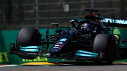 Hamilton es el poleman en Imola, Sergio Pérez arrancará en la primera fila