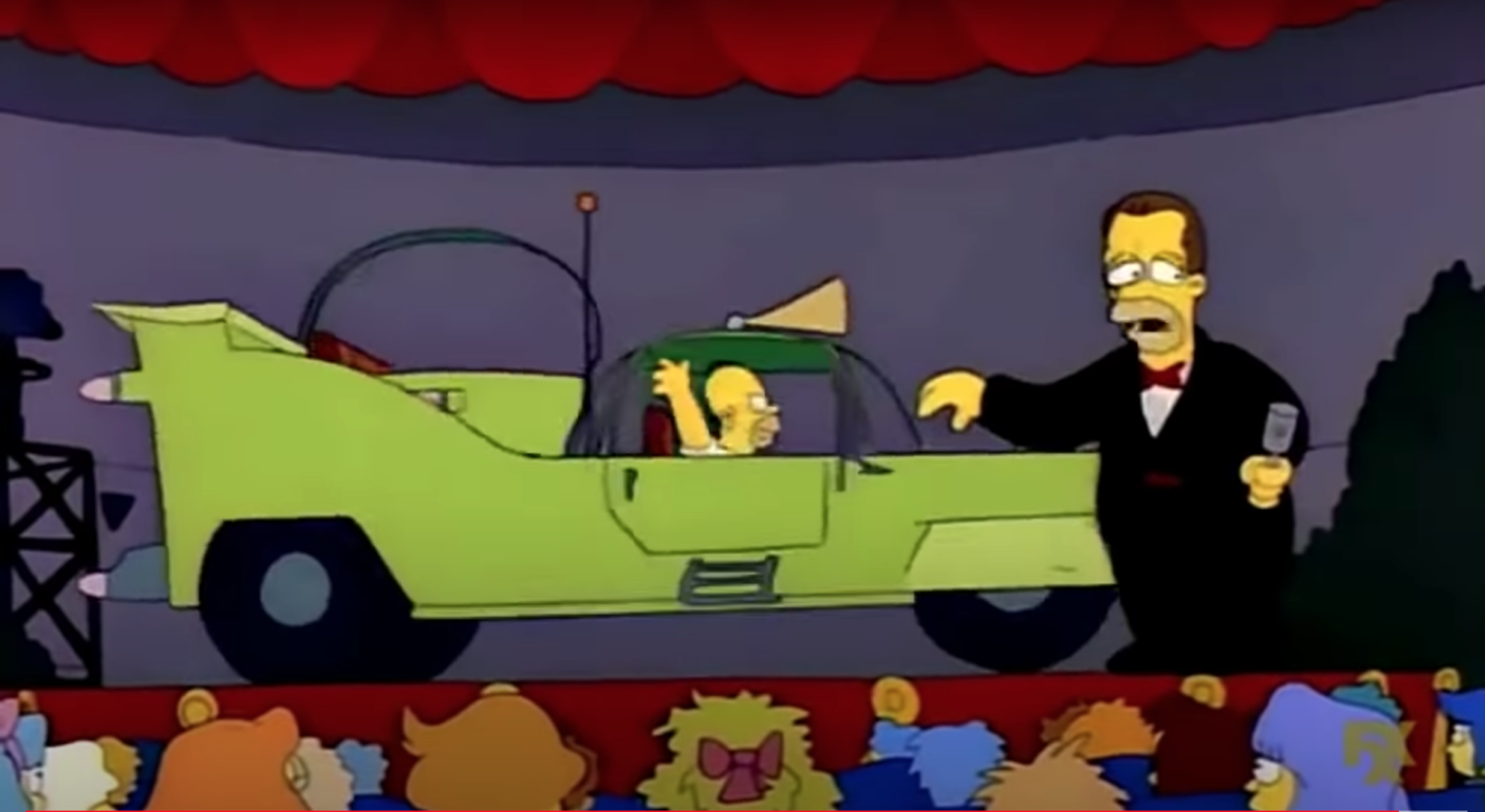 Descubre cómo luce el auto que diseñó Homero Simpson