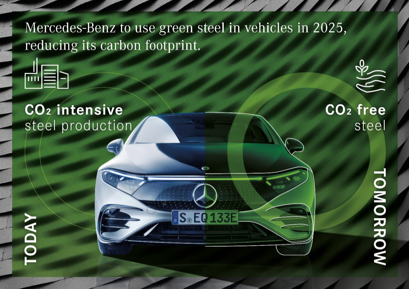 MercedesBenz acero verde recicados reciclaje | Memo Lira Mercedes Benz acero verde recicados reciclaje