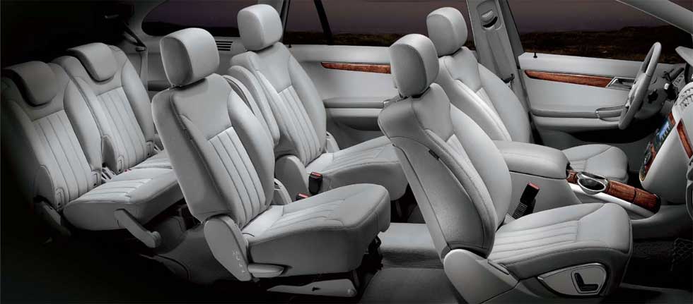 Asientos de Mercedes Benz Clase R en tres filas