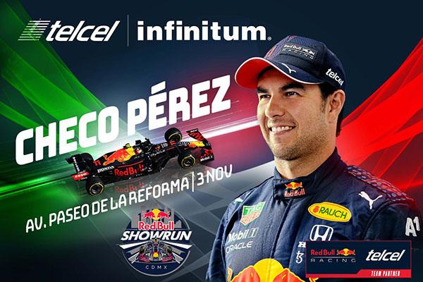 Sergio Pérez rodará en un monoplaza de Red Bull en Paseo de la Reforma