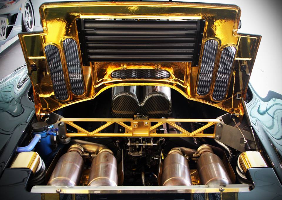 El Motor del F1 con insertos de oro
Fotografía de History Garage