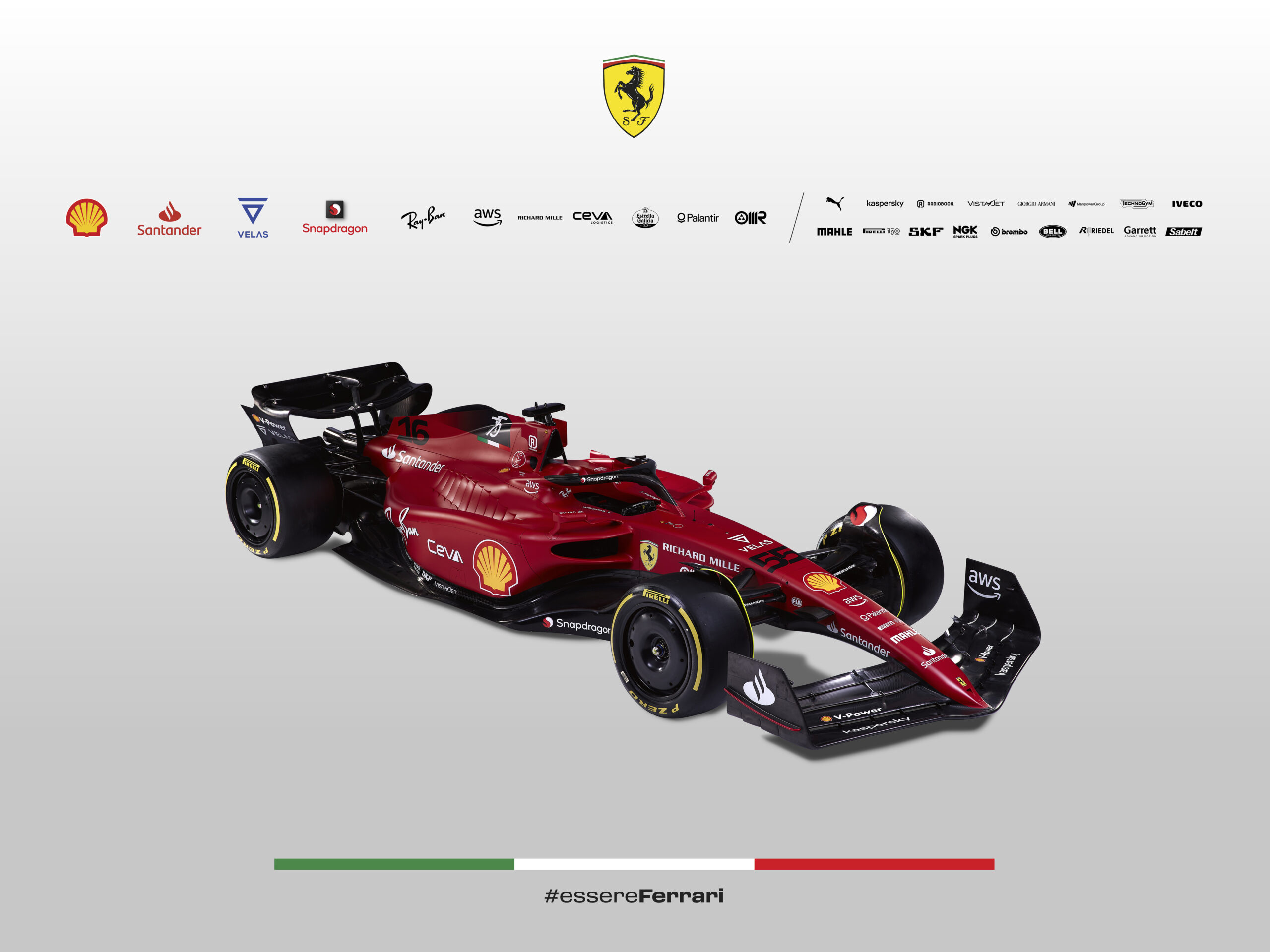 La Scuderia Ferrari presenta a su retador de 2022 el F1 75