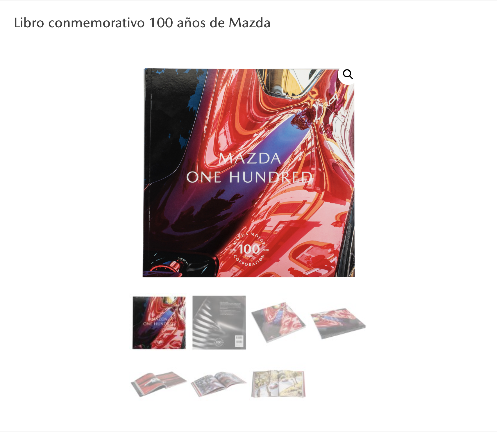 Libro Mazda One Hundred conmemorativo