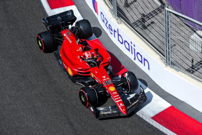Leclerc logra la pole en Baku, Pérez arrancará segundo