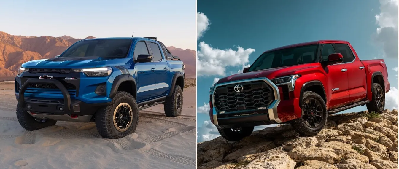Temporada de pick ups Chevrolet Colorado 2023 VS Toyota Tundra
