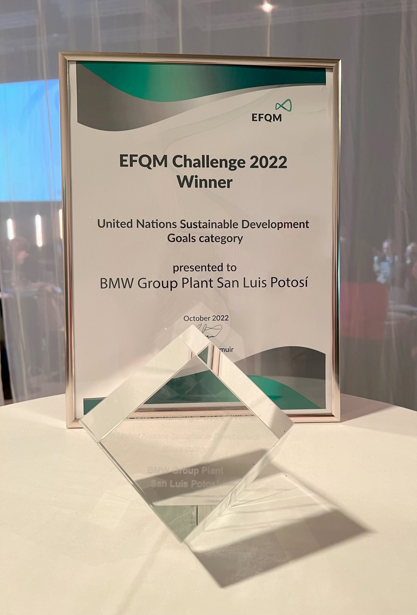 BMW Group Planta San Luis Potosí reconocida por sus prácticas de responsabilidad socioambiental | Memo Lira BMW Group Planta San Luis Potosí reconocida por sus prácticas de responsabilidad socioambiental