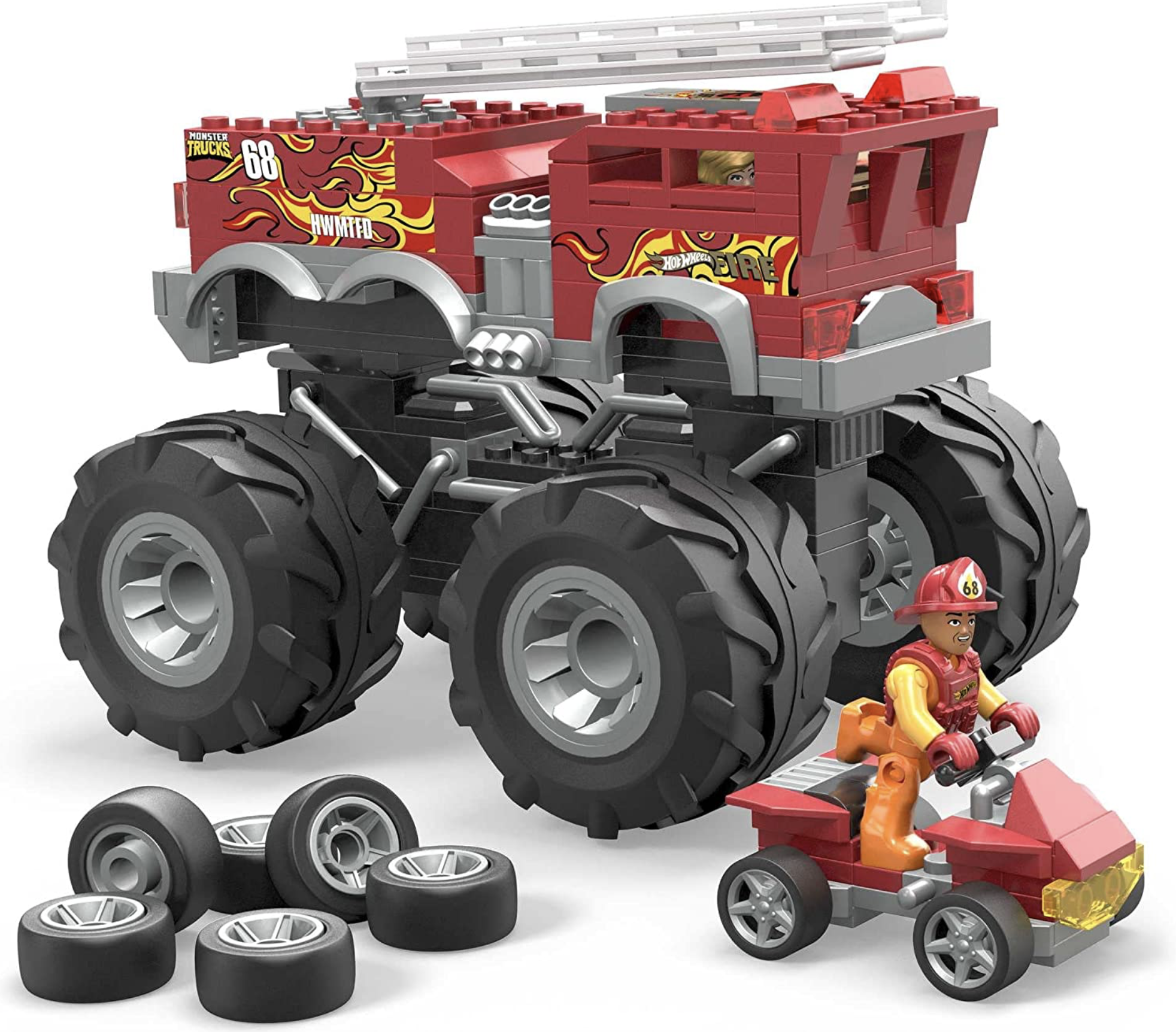 MEGA Hot Wheels 5 Alarm  ATV Monster Truck