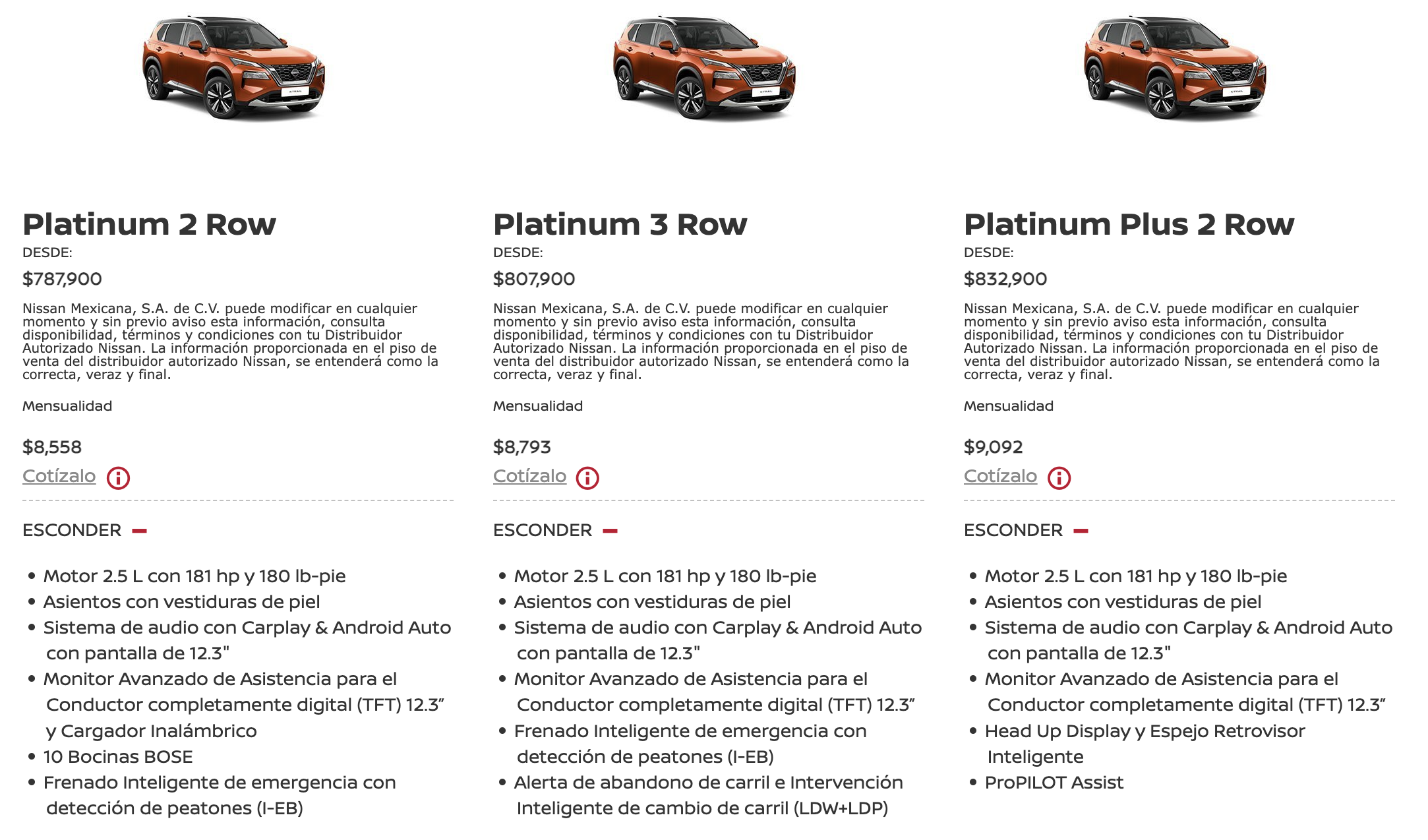 GamasNissanXTrail2023Mexico | Memo Lira