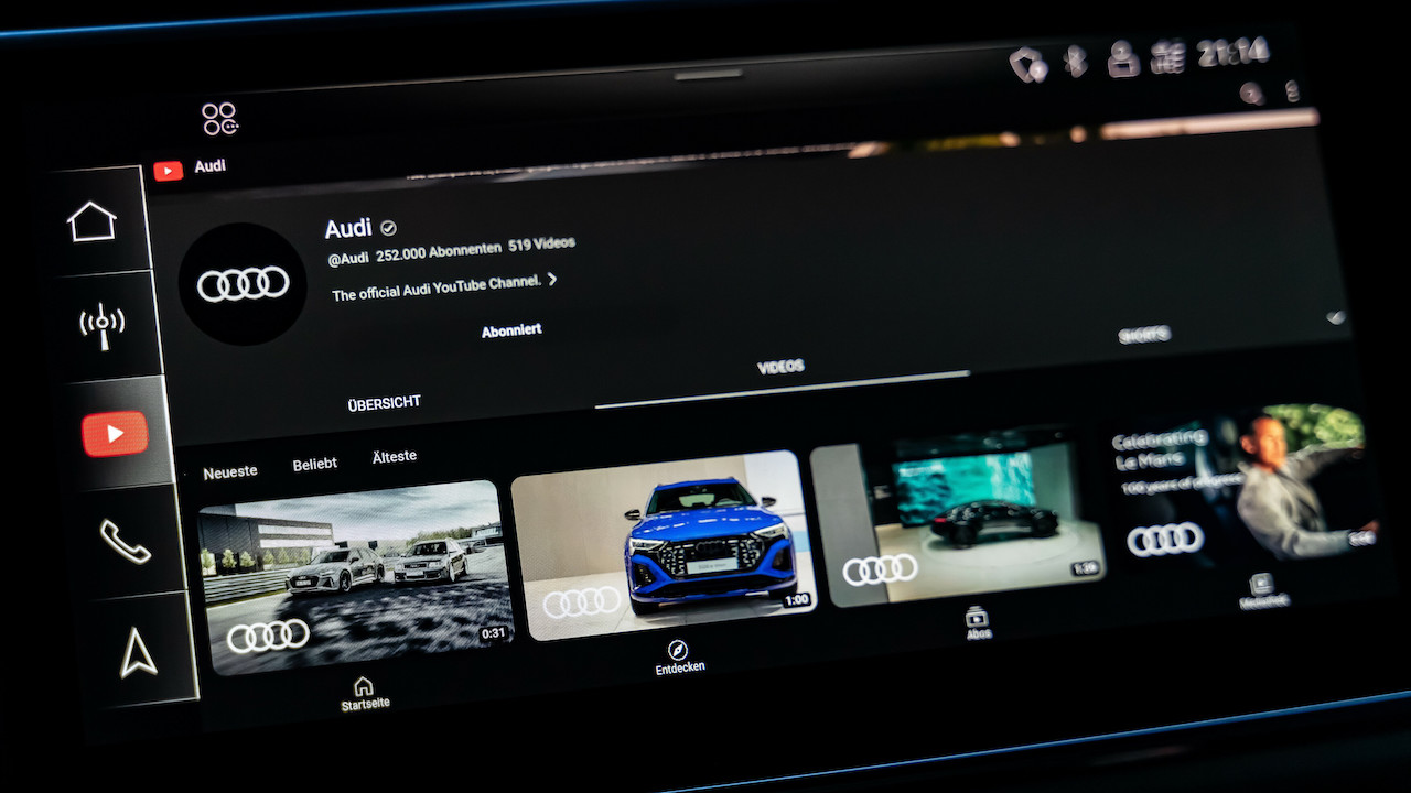 Audi se convierte en la primera marca del grupo en integrar Youtube