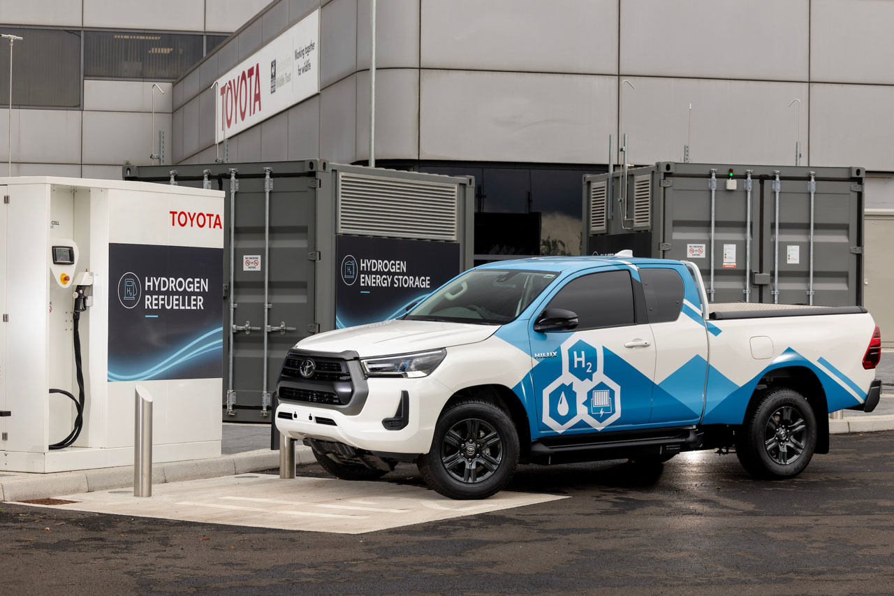 Hilux en versión eléctrica de celdas de combustible basadas en hidrógeno FCEV