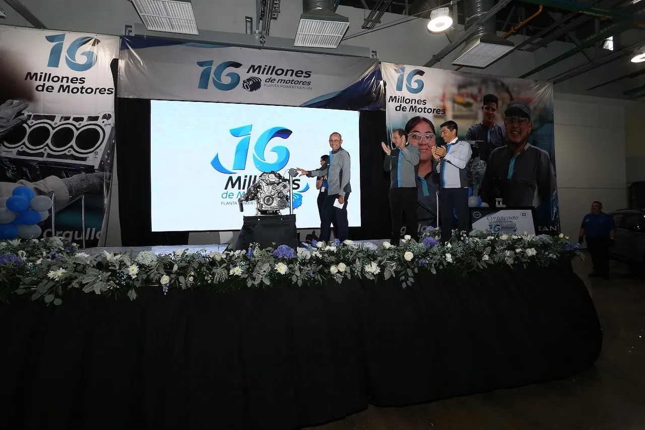 Un nuevo hito para Nissan Mexicana: fabrica su ¡motor 16 millones!