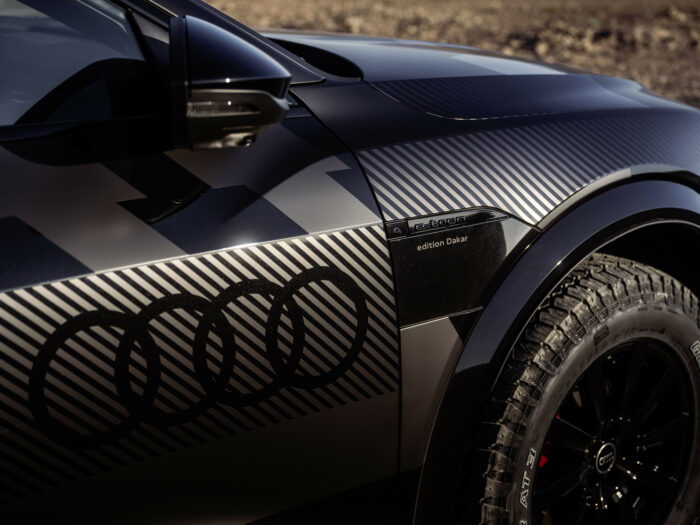 Detalle del Audi Q8 e-tron edition Dakar