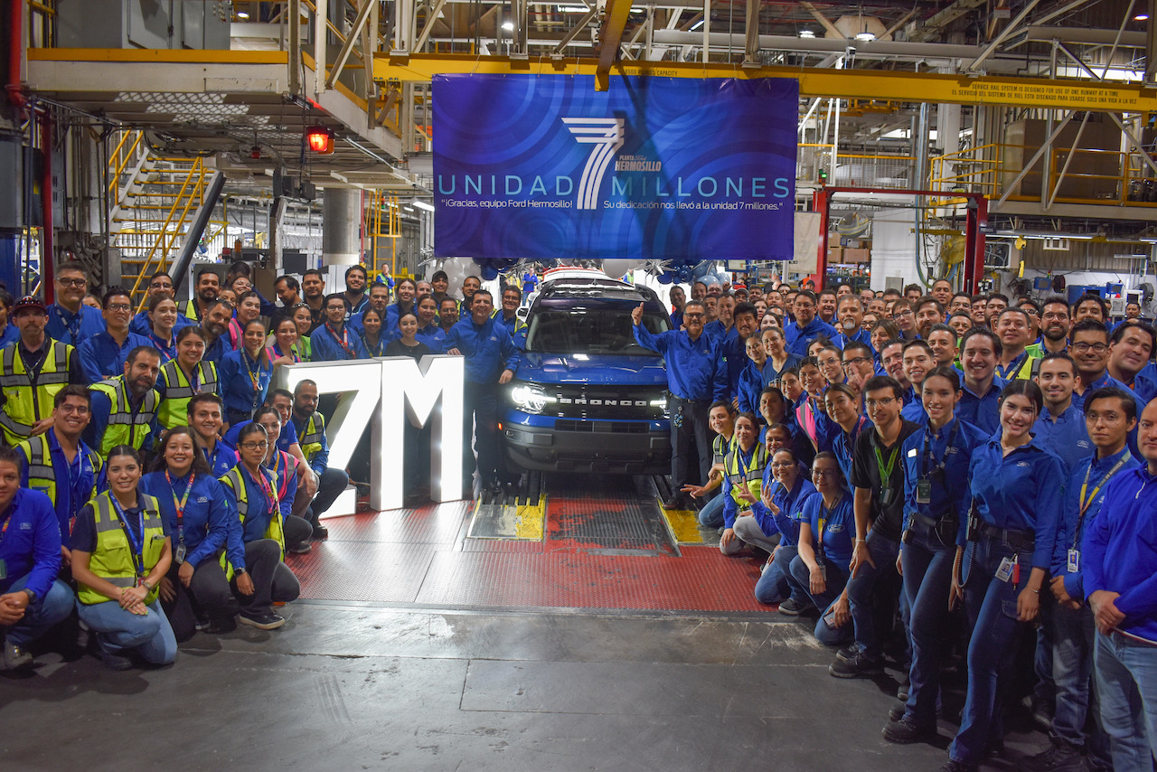 ¡Ford Hermosillo anuncia la producción de su unidad 7 millones!