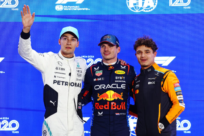 Max Verstappen supera a Russell y sorprende con la pole position en Qatar