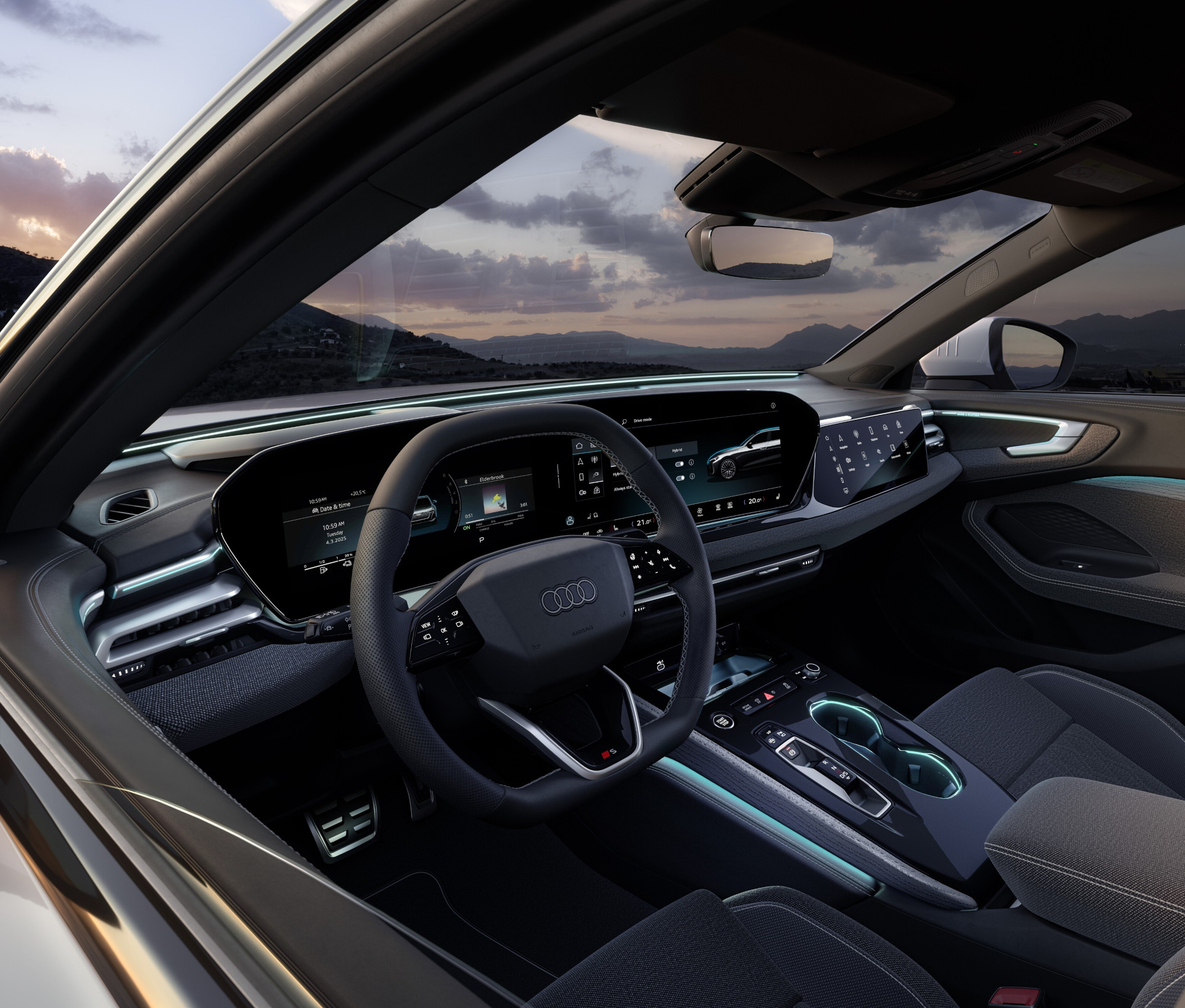 Interior Audi A5 híbrido enchufable