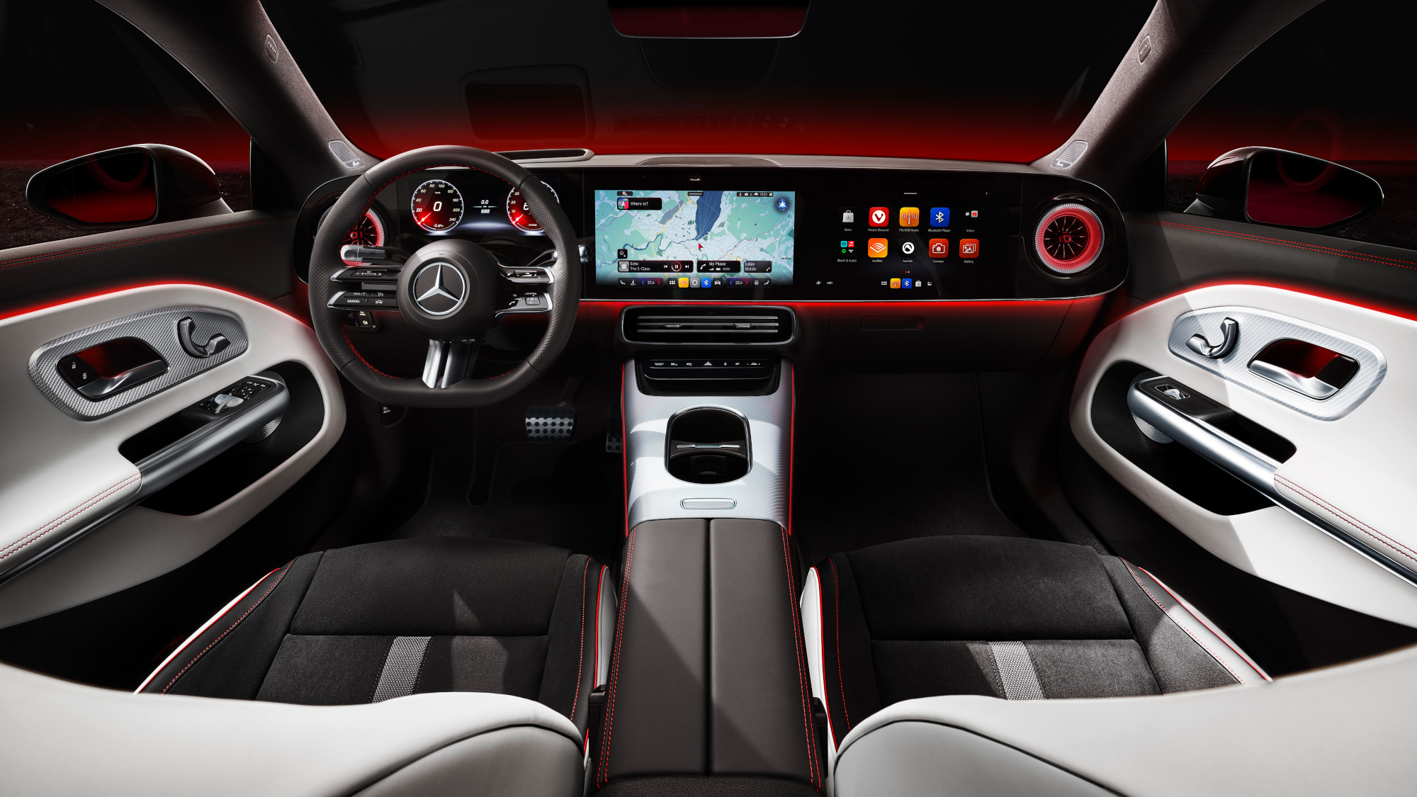 Interior de Mercedes Benz CLA