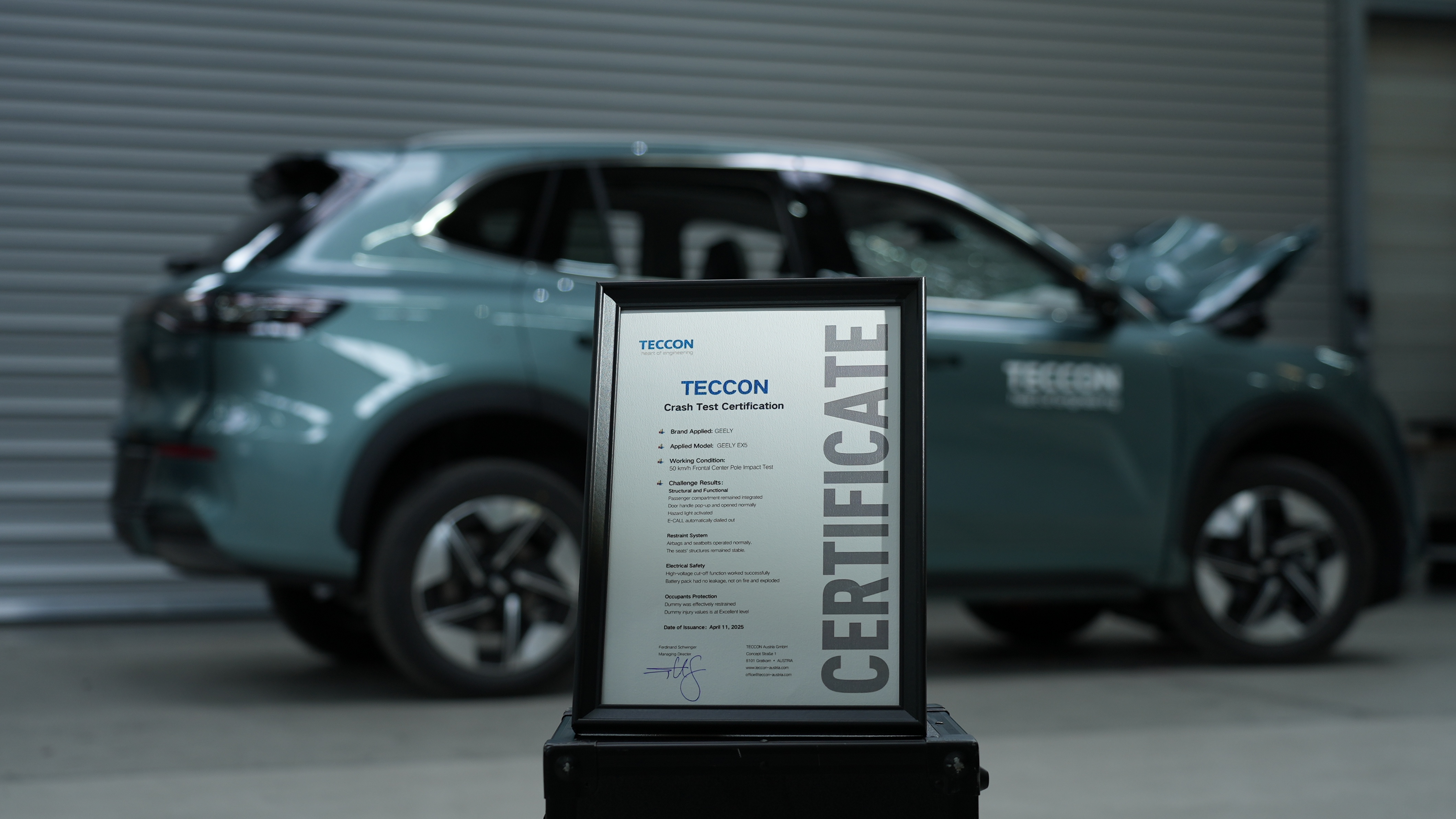 Geely EX5 certificado