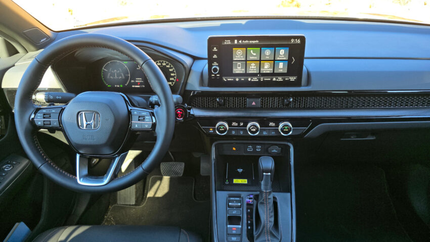 Interior de Honda CRV Sport Touring HEV 2026 | Memo Lira Interior de Honda CR V Sport Touring HEV 2026